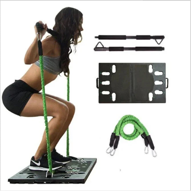 Portable Resistance Bands Set with Pull-Up Bar and Handles